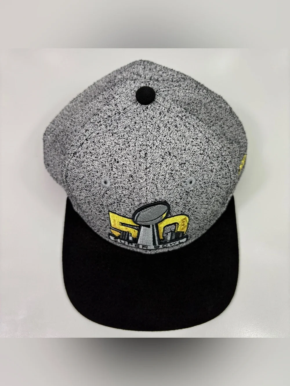 Super Bowl 50 Hat New Era 9FIFTY Snapback Men's OSFA Gray Black NFL Broncos